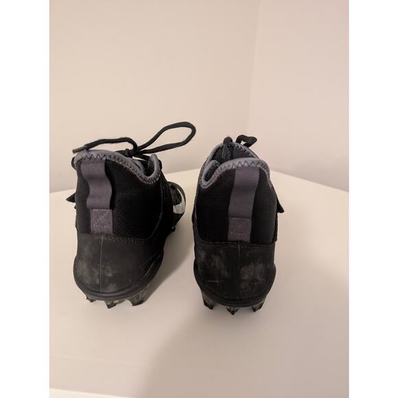 Nike Shoe Alpha Menace Pro 2 Mid Black White Traction Size US 9 Football Cleats - Picture 3 of 9